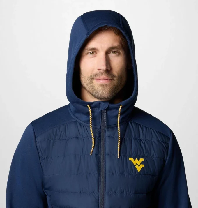Men Collegiate Out-Shield™ Hybrid Hoodie – West Virginia
