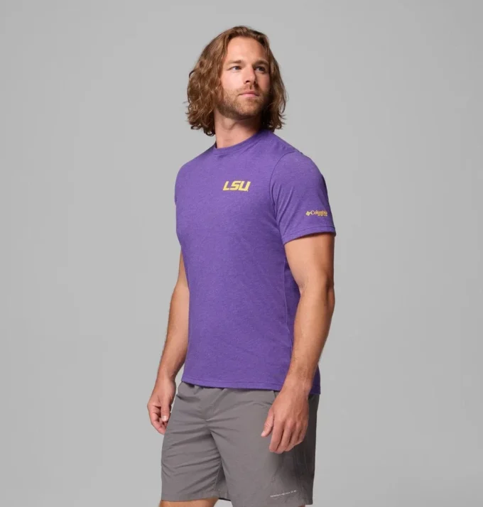 Men Collegiate PFG™ Short Sleeve Shirt – LSU