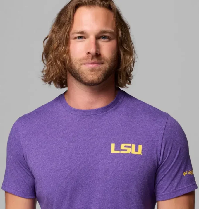 Men Collegiate PFG™ Short Sleeve Shirt – LSU