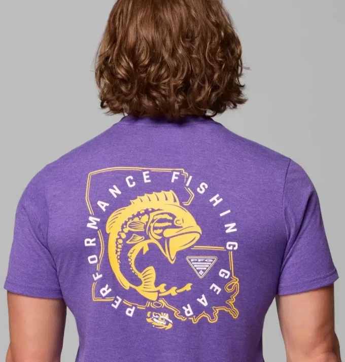 Men Collegiate PFG™ Short Sleeve Shirt – LSU