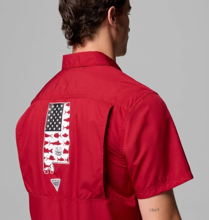 Men Collegiate PFG Slack Tide™ Camp Shirt – Alabama Men Collegiate PFG Slack Tide™ Camp Shirt – Alabama
