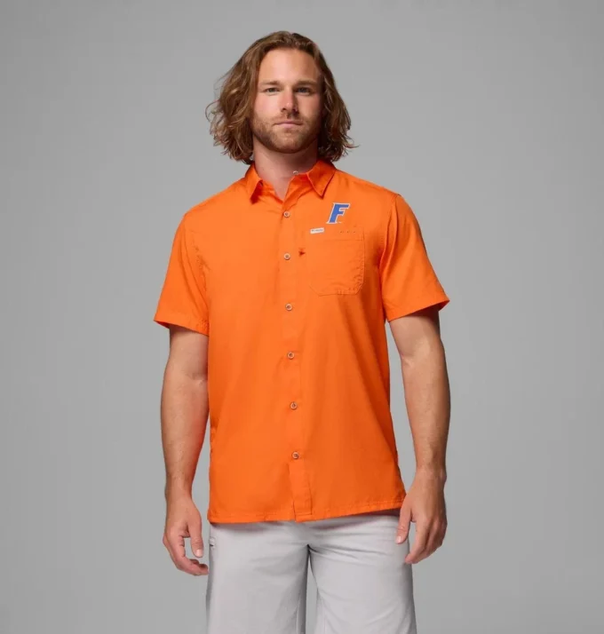 Men Collegiate PFG Slack Tide™ Camp Shirt – Florida Men Collegiate PFG Slack Tide™ Camp Shirt – Florida