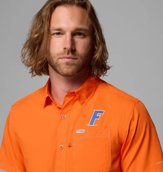Men Collegiate PFG Slack Tide™ Camp Shirt – Florida Men Collegiate PFG Slack Tide™ Camp Shirt – Florida