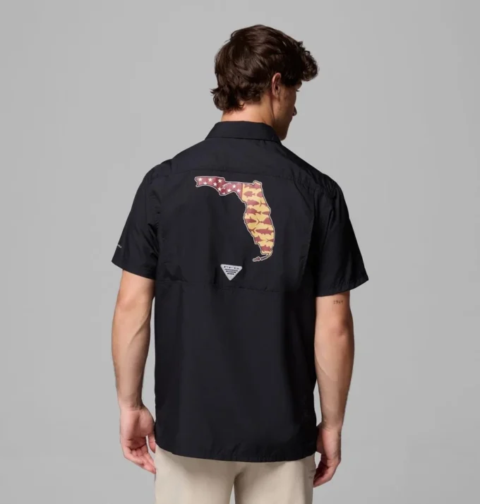 Men Collegiate PFG Slack Tide™ Camp Shirt – Florida State