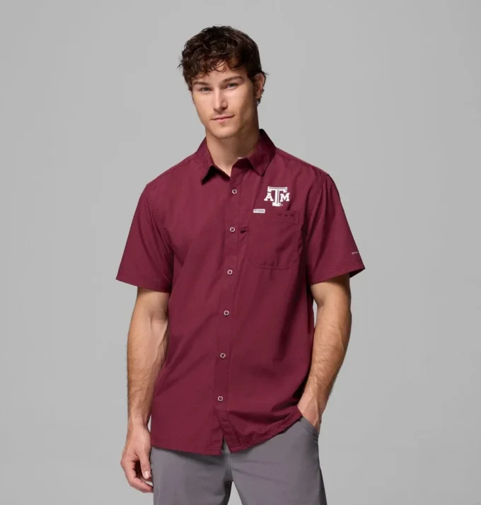 Men Collegiate PFG Slack Tide™ Camp Shirt – Texas A&M Men Collegiate PFG Slack Tide™ Camp Shirt – Texas A&M