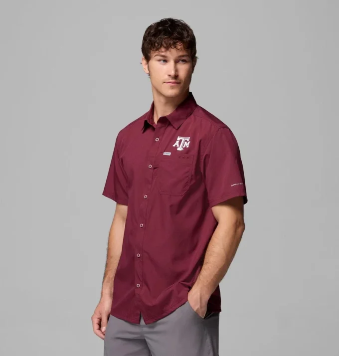 Men Collegiate PFG Slack Tide™ Camp Shirt – Texas A&M Men Collegiate PFG Slack Tide™ Camp Shirt – Texas A&M