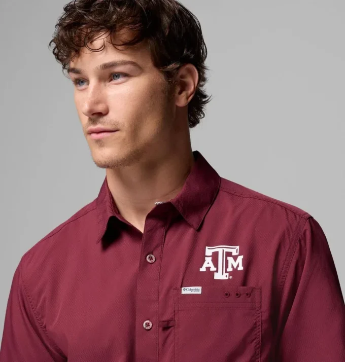 Men Collegiate PFG Slack Tide™ Camp Shirt – Texas A&M Men Collegiate PFG Slack Tide™ Camp Shirt – Texas A&M