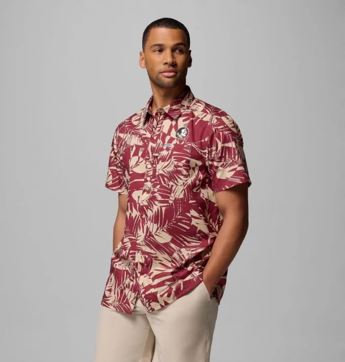 Men Collegiate PFG Super Slack Tide™ Shirt – Florida State