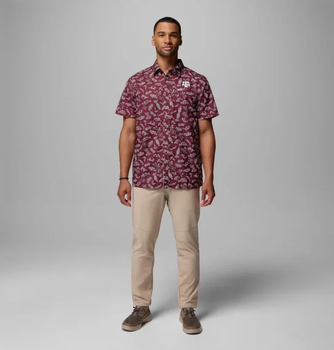 Men Collegiate PFG Super Slack Tide™ Shirt – Texas A&M