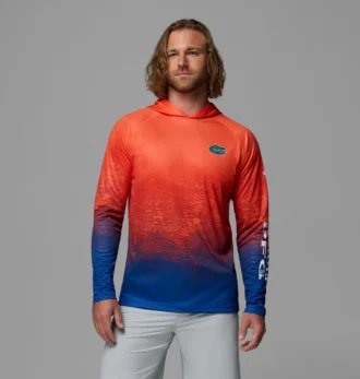 Men Collegiate PFG Super Terminal Tackle™ Hoodie – Florida