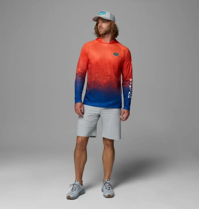 Men Collegiate PFG Super Terminal Tackle™ Hoodie – Florida