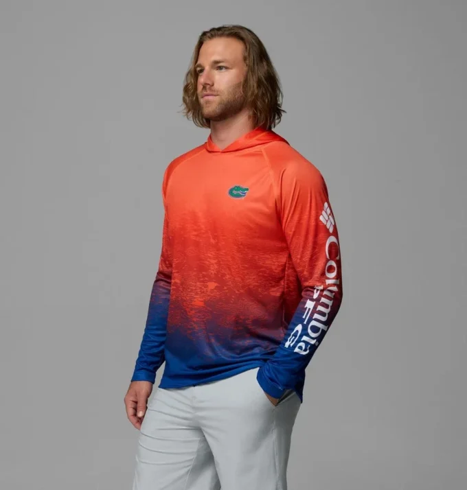 Men Collegiate PFG Super Terminal Tackle™ Hoodie – Florida