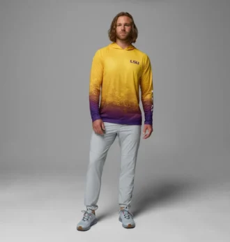 Men Collegiate PFG Super Terminal Tackle™ Hoodie – Louisiana