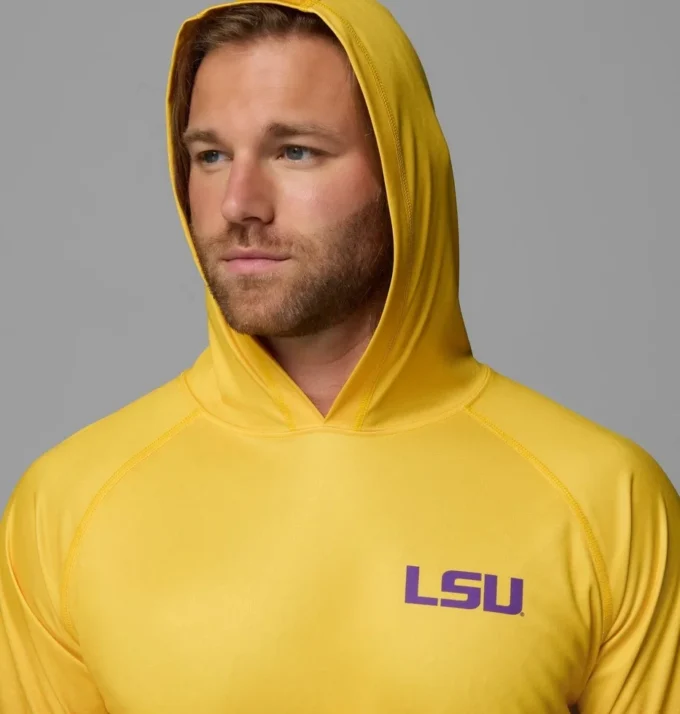 Men Collegiate PFG Super Terminal Tackle™ Hoodie – Louisiana