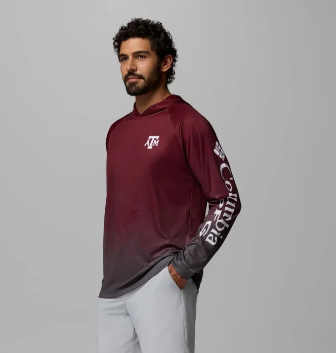 Men Collegiate PFG Super Terminal Tackle™ Hoodie – Texas A&M Men Collegiate PFG Super Terminal Tackle™ Hoodie – Texas A&M