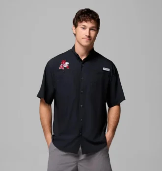 Men Collegiate PFG Tamiami™ Short Sleeve Shirt – Arkansas