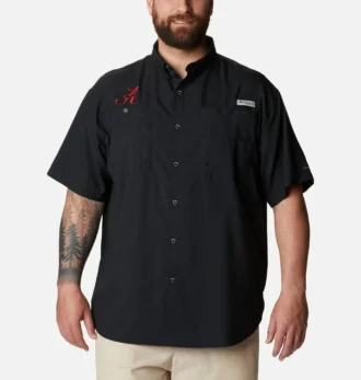 Men Collegiate PFG Tamiami™ Short Sleeve Shirt – Big – Alabama
