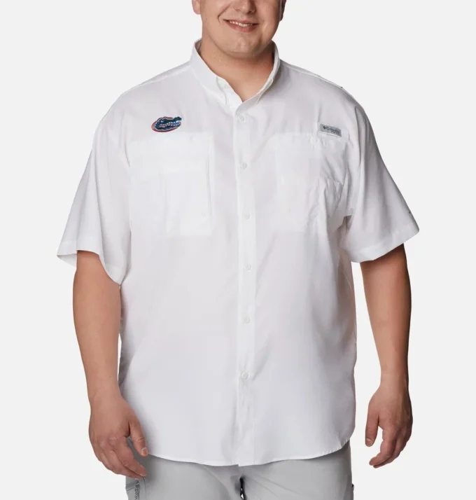Men Collegiate PFG Tamiami™ Short Sleeve Shirt – Big – Florida