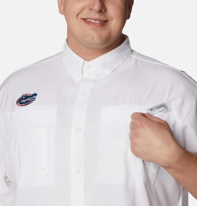 Men Collegiate PFG Tamiami™ Short Sleeve Shirt – Big – Florida