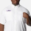 Men Collegiate PFG Tamiami™ Short Sleeve Shirt – Big – LSU