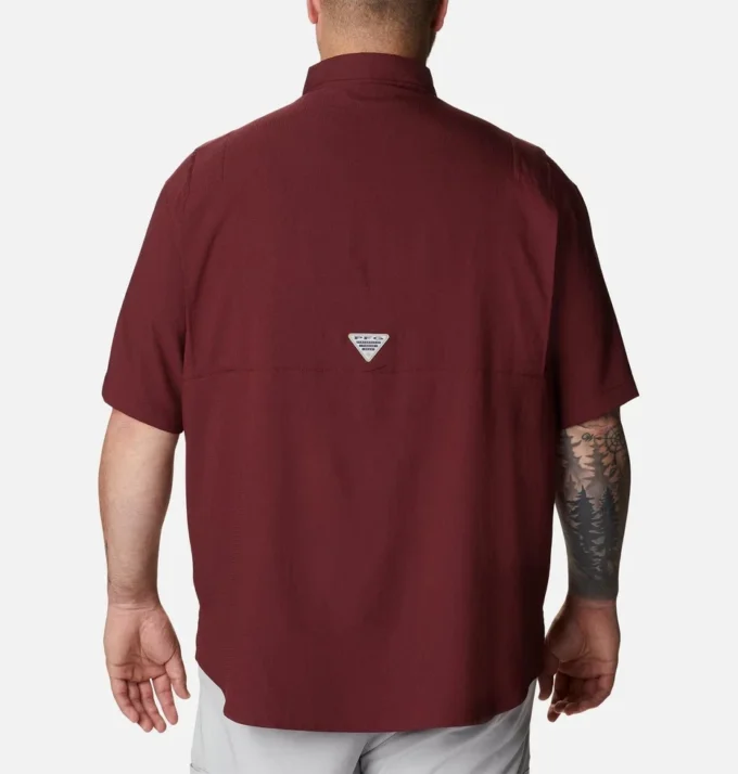 Men Collegiate PFG Tamiami™ Short Sleeve Shirt – Big – Texas A&M