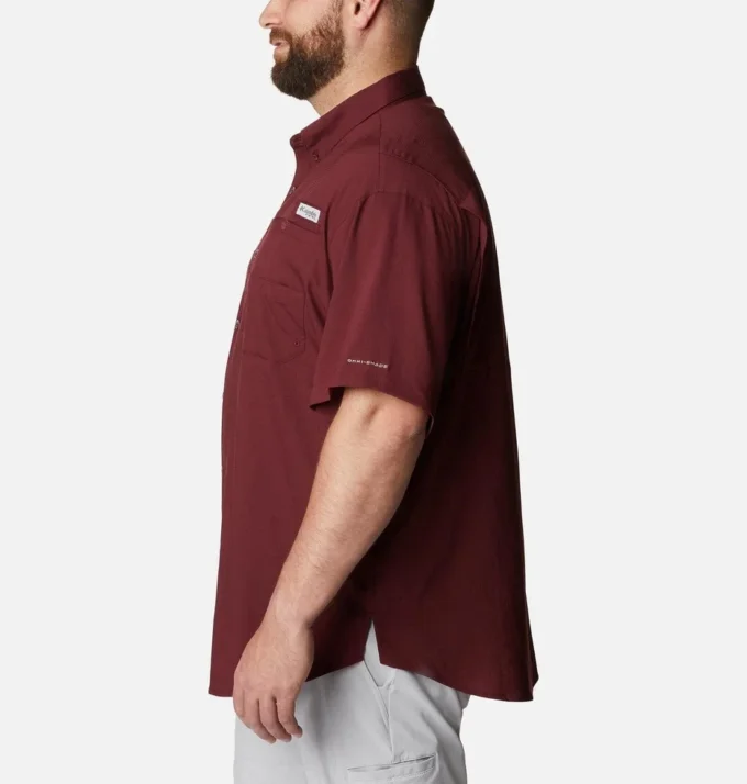 Men Collegiate PFG Tamiami™ Short Sleeve Shirt – Big – Texas A&M