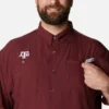 Men Collegiate PFG Tamiami™ Short Sleeve Shirt – Big – Texas A&M