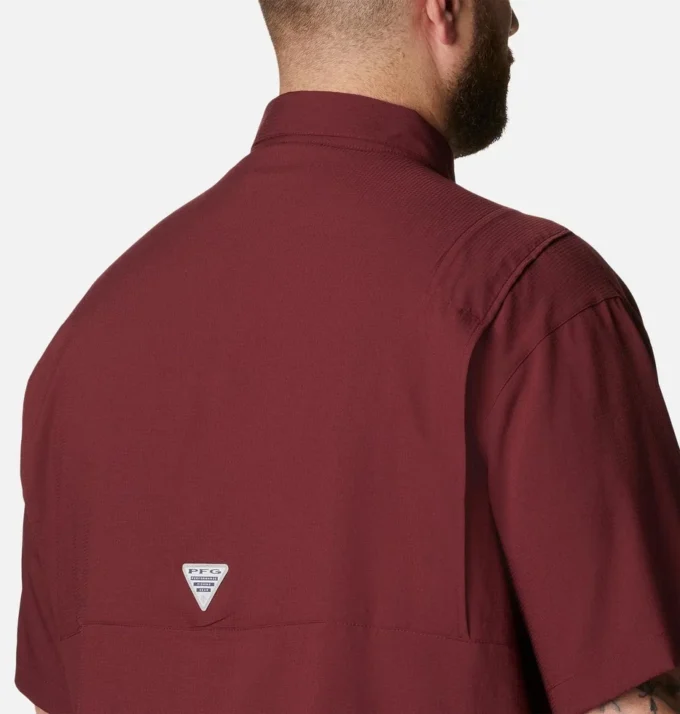 Men Collegiate PFG Tamiami™ Short Sleeve Shirt – Big – Texas A&M
