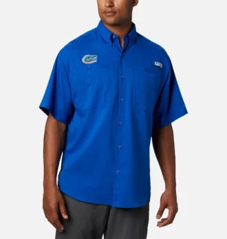 Men Collegiate PFG Tamiami™ Short Sleeve Shirt – Florida