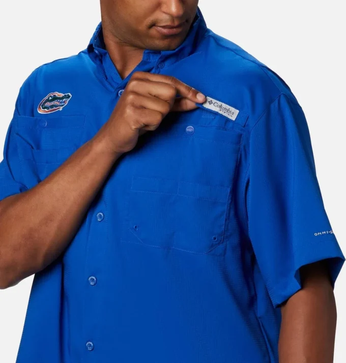 Men Collegiate PFG Tamiami™ Short Sleeve Shirt – Florida