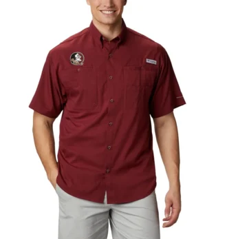 Men Collegiate PFG Tamiami™ Short Sleeve Shirt – Florida State
