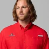 Men Collegiate PFG Tamiami™ Short Sleeve Shirt – Georgia