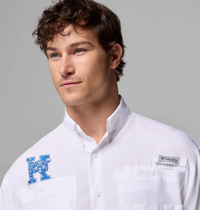 Men Collegiate PFG Tamiami™ Short Sleeve Shirt – Kentucky Men Collegiate PFG Tamiami™ Short Sleeve Shirt – Kentucky