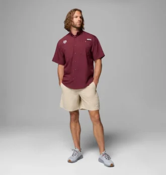 Men Collegiate PFG Tamiami™ Short Sleeve Shirt – Texas A&M