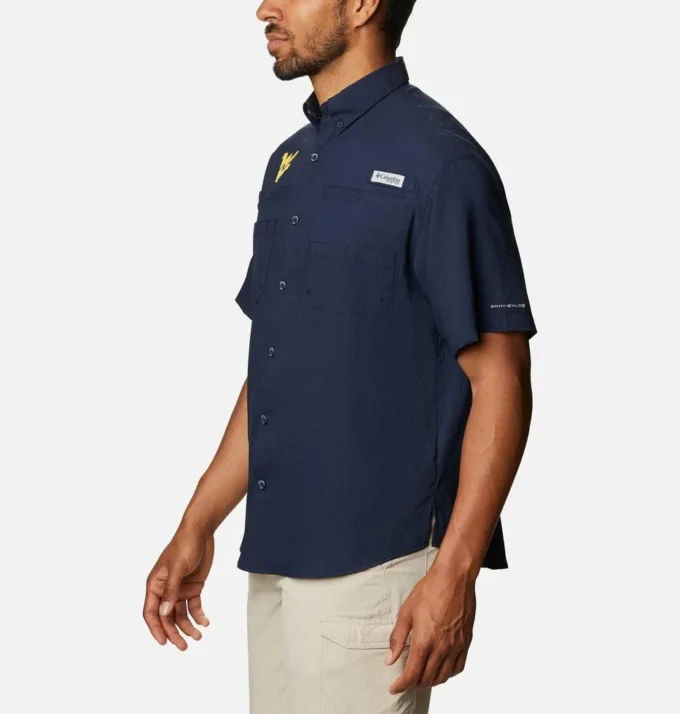 Men Collegiate PFG Tamiami™ Short Sleeve Shirt – West Virginia Men Collegiate PFG Tamiami™ Short Sleeve Shirt – West Virginia
