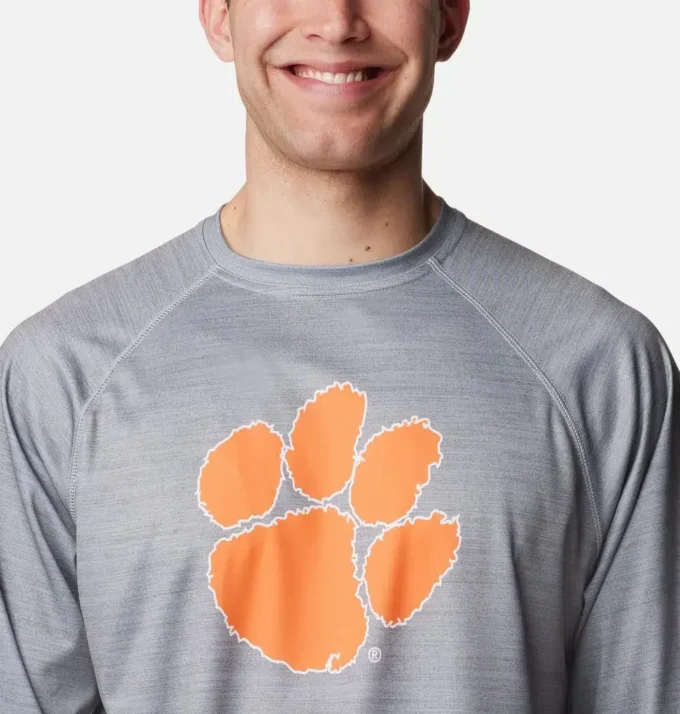 Men Collegiate PFG Terminal Tackle™ Heather Long Sleeve Shirt – Clemson Men Collegiate PFG Terminal Tackle™ Heather Long Sleeve Shirt – Clemson