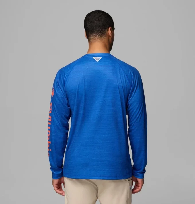 Men Collegiate PFG Terminal Tackle™ Heather Long Sleeve Shirt – Florida Men Collegiate PFG Terminal Tackle™ Heather Long Sleeve Shirt – Florida