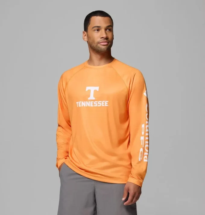 Men Collegiate PFG Terminal Tackle™ Heather Long Sleeve Shirt – Tennessee Men Collegiate PFG Terminal Tackle™ Heather Long Sleeve Shirt – Tennessee
