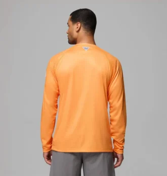 Men Collegiate PFG Terminal Tackle™ Heather Long Sleeve Shirt – Tennessee