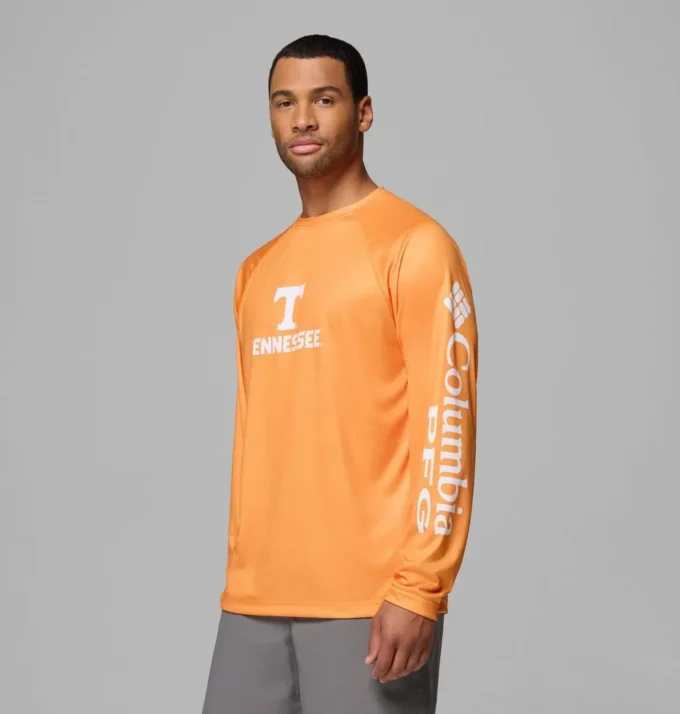 Men Collegiate PFG Terminal Tackle™ Heather Long Sleeve Shirt – Tennessee Men Collegiate PFG Terminal Tackle™ Heather Long Sleeve Shirt – Tennessee