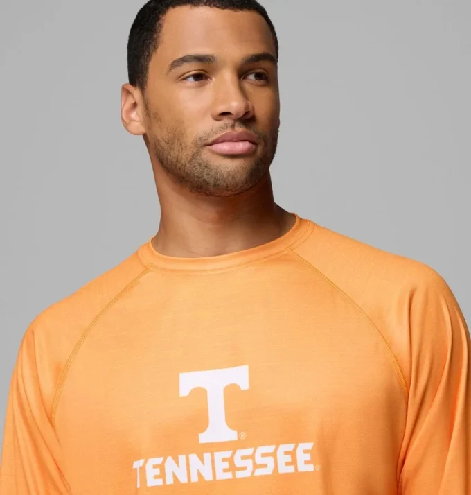 Men Collegiate PFG Terminal Tackle™ Heather Long Sleeve Shirt – Tennessee Men Collegiate PFG Terminal Tackle™ Heather Long Sleeve Shirt – Tennessee