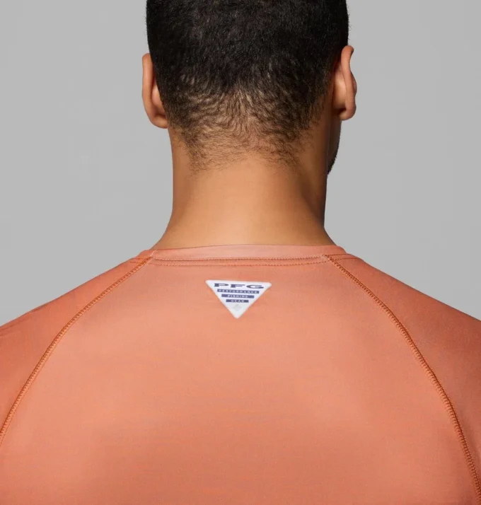 Men Collegiate PFG Terminal Tackle™ Heather Long Sleeve Shirt – Texas