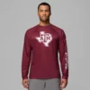 Men Collegiate PFG Terminal Tackle™ Heather Long Sleeve Shirt – Texas A&M