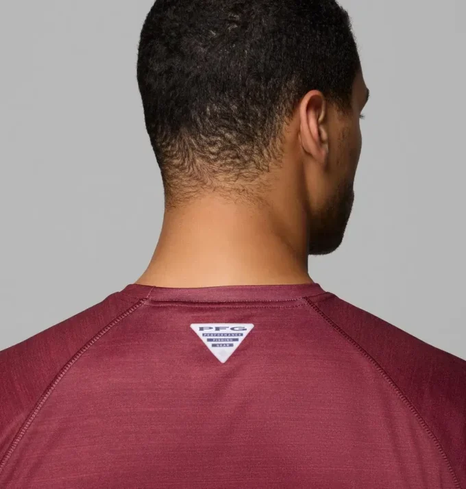 Men Collegiate PFG Terminal Tackle™ Heather Long Sleeve Shirt – Texas A&M