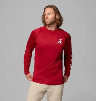 Men Collegiate PFG Terminal Tackle™ Long Sleeve Shirt – Alabama Men Collegiate PFG Terminal Tackle™ Long Sleeve Shirt – Alabama