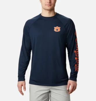 Men Collegiate PFG Terminal Tackle™ Long Sleeve Shirt – Auburn Men Collegiate PFG Terminal Tackle™ Long Sleeve Shirt – Auburn