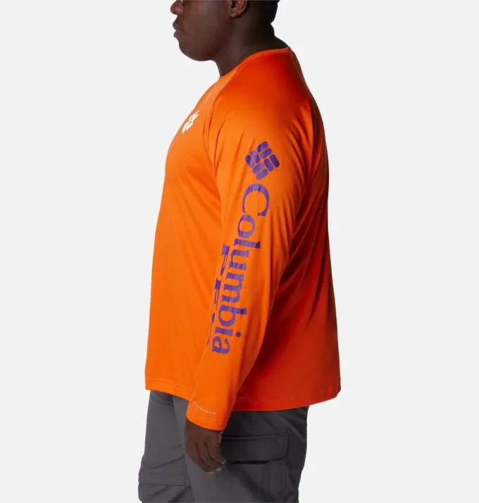 Men Collegiate PFG Terminal Tackle™ Long Sleeve Shirt – Big – Clemson Men Collegiate PFG Terminal Tackle™ Long Sleeve Shirt – Big – Clemson