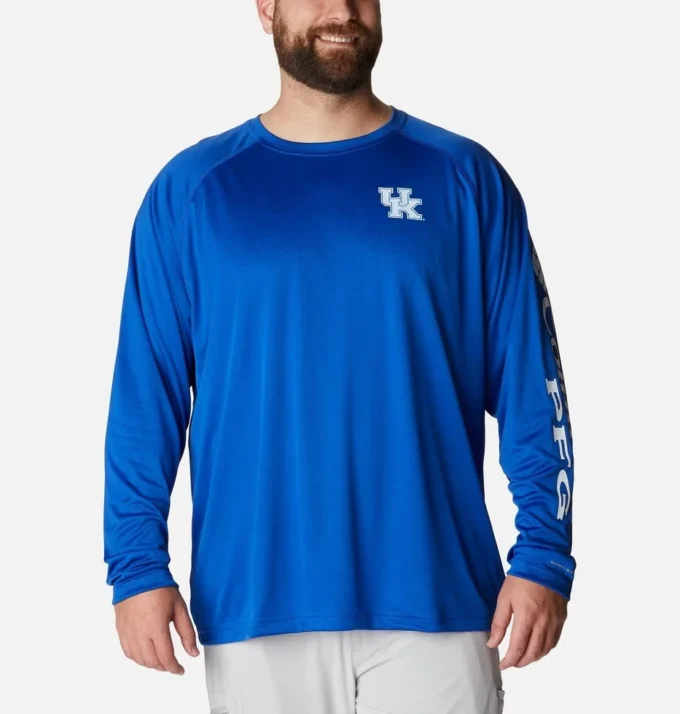 Men Collegiate PFG Terminal Tackle™ Long Sleeve Shirt – Big – Kentucky