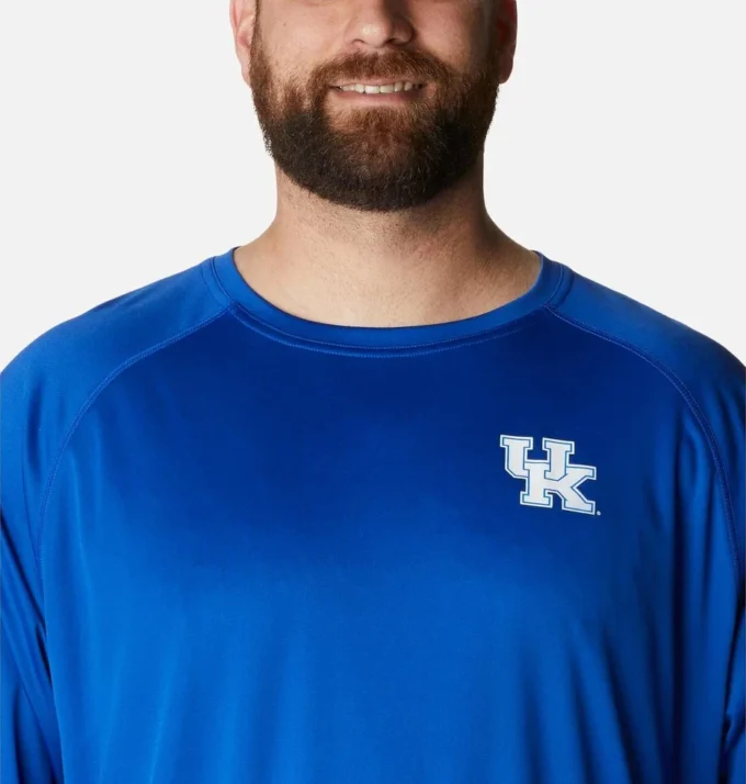 Men Collegiate PFG Terminal Tackle™ Long Sleeve Shirt – Big – Kentucky