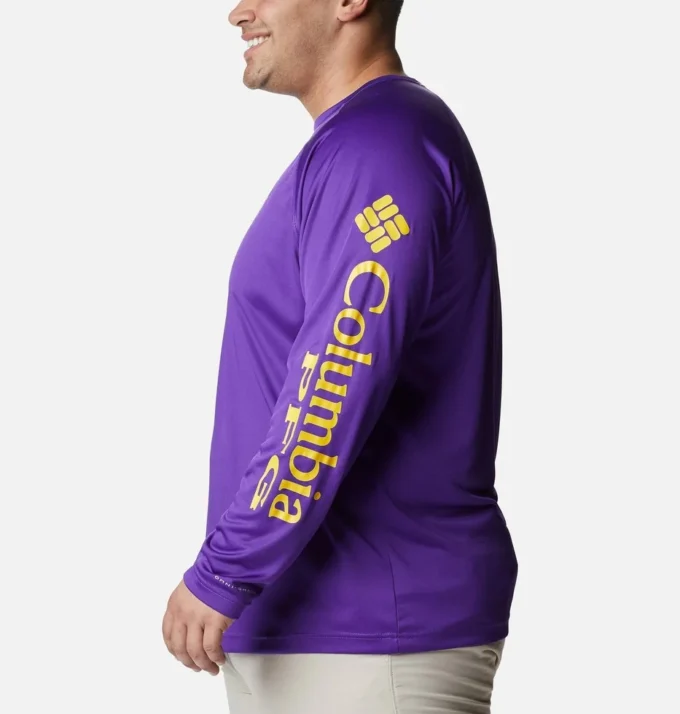 Men Collegiate PFG Terminal Tackle™ Long Sleeve Shirt – Big – LSU